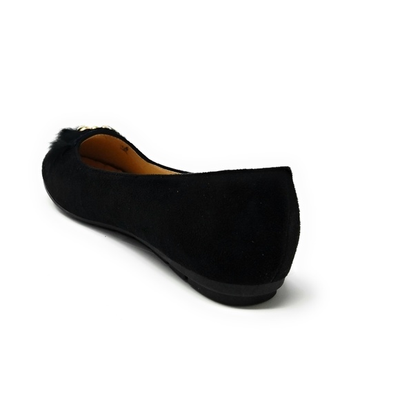 Victoria K Shoes Feather Embellished Buckle Flats B279 Black Poshmark